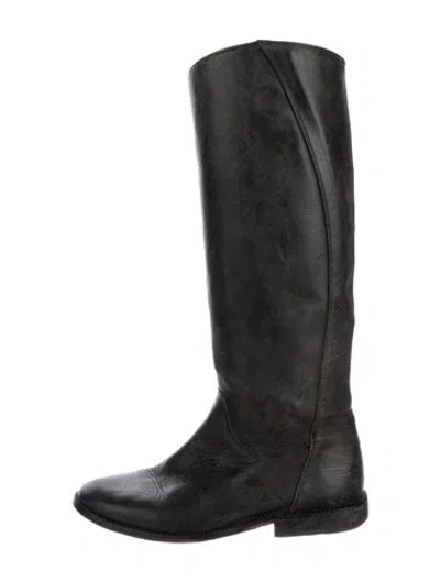 Pre-owned Golden Goose Leather Riding Boots In Brown