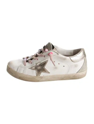 Pre-owned Golden Goose Babies' Leather Shoes In White
