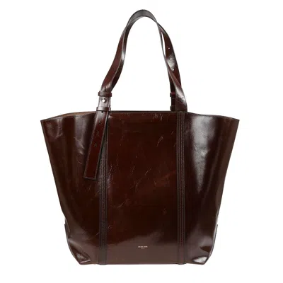 Golden Goose Leather Shopper Bag In Black