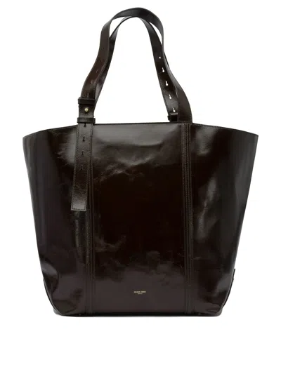 Golden Goose Leather Shoulder Bag In Brown