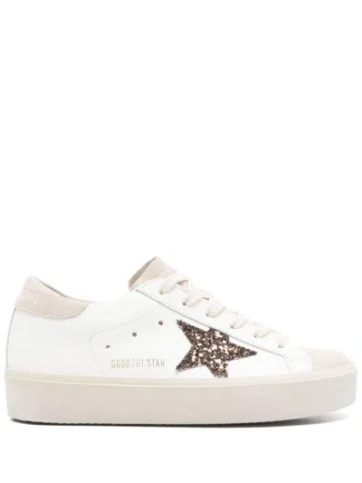 Golden Goose Leather Sneaker With Logo