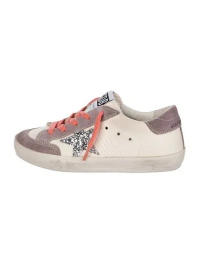 Pre-owned Golden Goose Babies' Leather Sneaker With Star Accent In Neutral