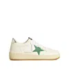 Golden Goose 'ballstar 2' White Low Top Sneakers With Star Patch On The Side And Laminated Heel