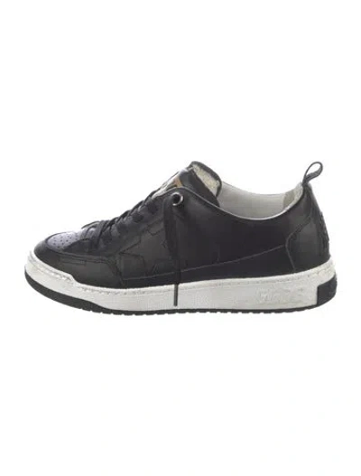 Pre-owned Golden Goose Leather Sneakers In Black
