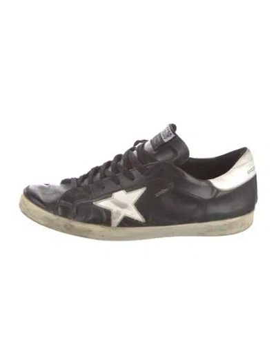 Pre-owned Golden Goose Leather Sneakers In Black