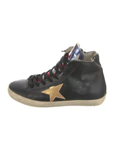 Pre-owned Golden Goose Leather Sneakers In Black
