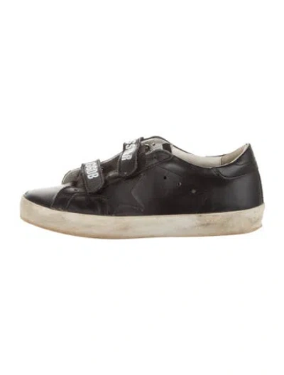 Pre-owned Golden Goose Babies' Leather Sneakers In Black