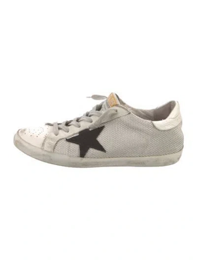 Pre-owned Golden Goose Leather Sneakers In Gray