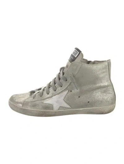 Pre-owned Golden Goose Leather Sneakers In Gray