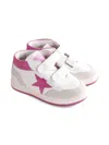 Golden Goose June Suede And Leather High-top Sneakers In Red