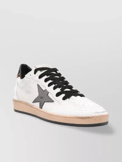 GOLDEN GOOSE LEATHER SNEAKERS STAR DETAIL