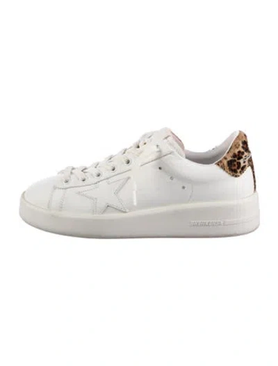 Pre-owned Golden Goose Leather Sneakers In White