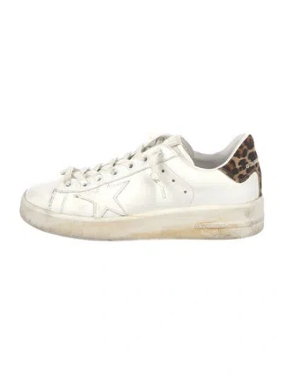 Pre-owned Golden Goose Leather Sneakers In White