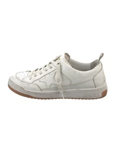 Pre-owned Golden Goose Leather Sneakers In White