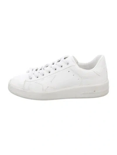 Pre-owned Golden Goose Leather Sneakers In White