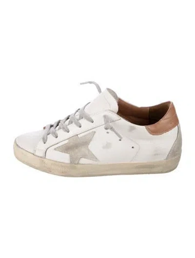 Pre-owned Golden Goose Leather Sneakers In White