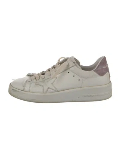 Pre-owned Golden Goose Leather Sneakers In White