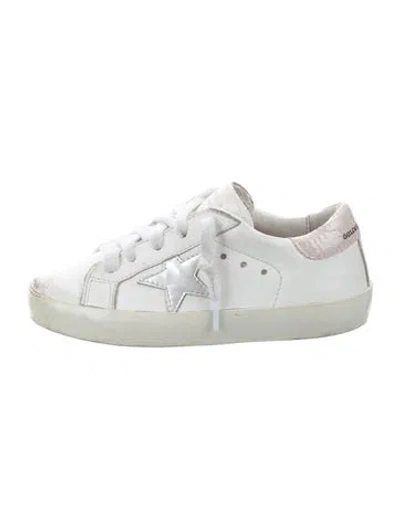 Pre-owned Golden Goose Babies' Leather Sneakers In White