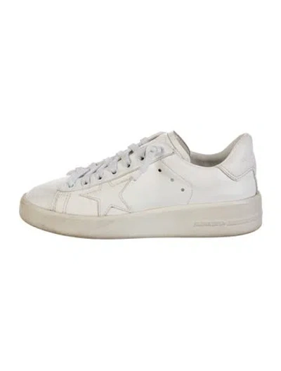 Pre-owned Golden Goose Leather Sneakers In White
