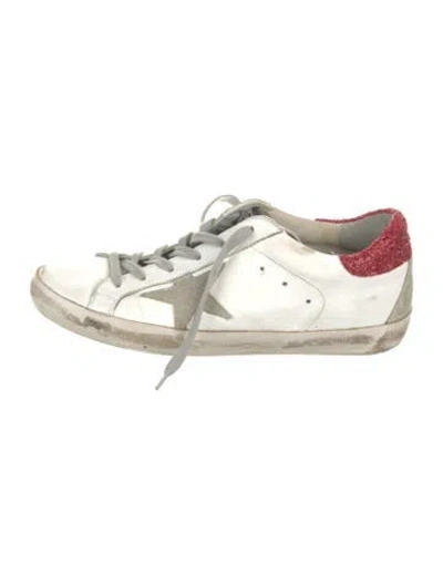 Pre-owned Golden Goose Leather Sneakers In White