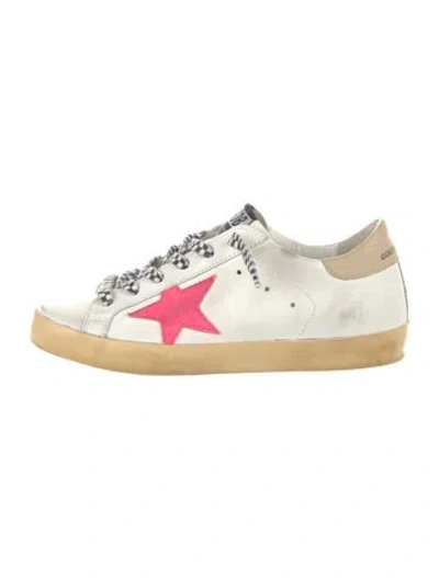 Pre-owned Golden Goose Leather Sneakers In White