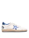 Golden Goose Vintage Low-top Sneakers With Laminated Leather Details In White