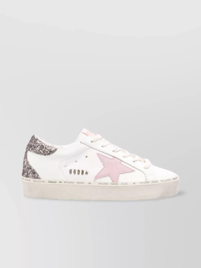 Golden Goose Leather Sneakers With Contrasting Heel Counter In White