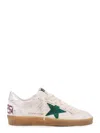 Golden Goose Leather Low Top Sneakers With Distressed Effect