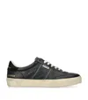 Golden Goose Soul-star Nappa Upper Leather Hf Tongue Suede Heel In Black