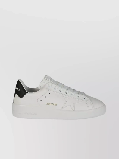 Golden Goose Leather Star Block Sneakers In White