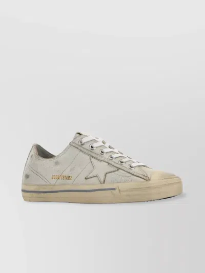 Golden Goose Leather Star Low-top Rubber Sole Sneakers In Neutral