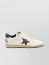 Golden Goose Round Toe Sneakers With Signature Star Patch And Suede Accents In White
