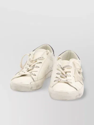 Golden Goose Leather Star Vintage Sneakers In Neutral
