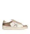 Golden Goose Leather Stardan Low-top Sneakers In Brown