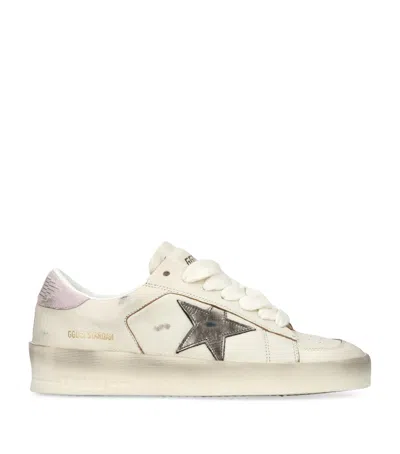 GOLDEN GOOSE LEATHER STARDAN SNEAKERS