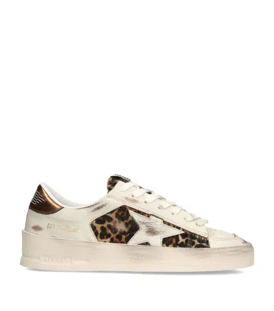 Golden Goose Leather Stardan Sneakers In White