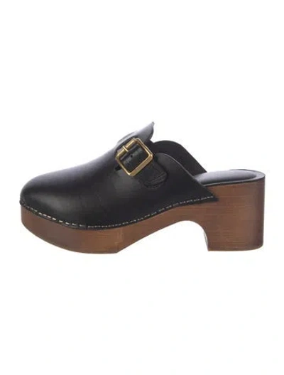 Pre-owned Golden Goose Leather Studded Accents Mules In Multi