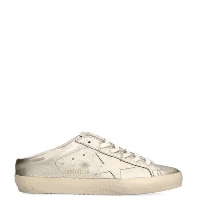 Golden Goose Leather Super Star Sabot Low-top Sneakers In Gold