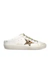 Golden Goose 20mm Super-star Leather Sabot Sneakers In White