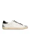 Golden Goose Deluxe Brand White Low Top Sneakers With Suede Toe