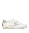 Golden Goose 'super-star' Leather Sneakers Kids In White