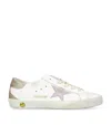 Golden Goose 'super-star' Leather Sneakers Kids In White