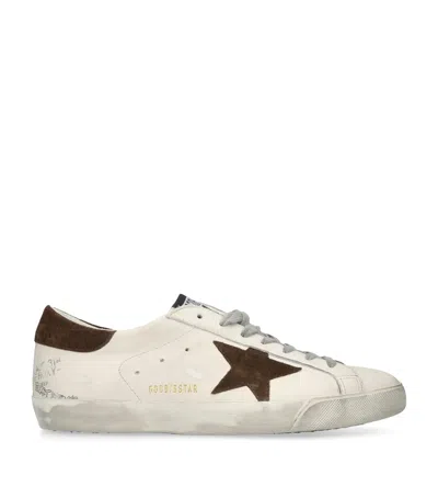 Golden Goose Leather Super Star Sneakers In White