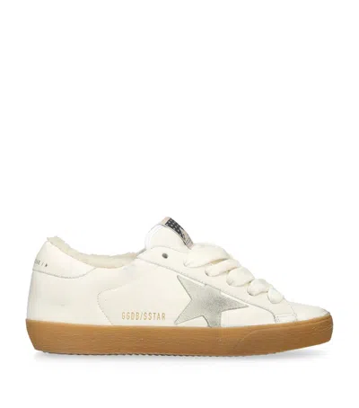 Golden Goose Leather Super-star Sneakers In White