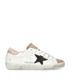 Golden Goose Super Star Leather Sneakers In White
