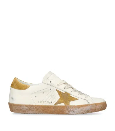 Golden Goose Leather Super-star Sneakers In White