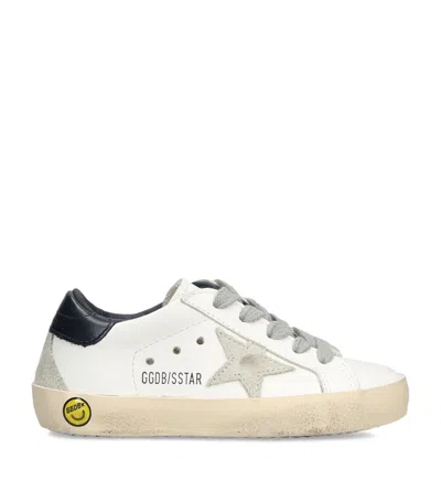 Golden Goose Kids' Leather Super Star Sneakers In White