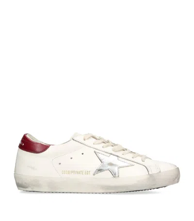Golden Goose Leather Super-star Sneakers In White