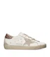 Golden Goose White Low Top Sneakers With Star Patch In White