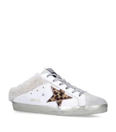 GOLDEN GOOSE LEATHER SUPERSTAR SABOT SNEAKERS